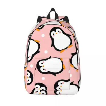 Рюкзак с милым Мультяшным пингвином, Дорожная сумка унисекс, Школьный рюкзак для книг Mochila