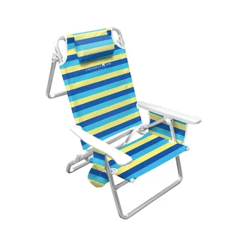 5-позиционный алюминиевый пляжный стул - разноцветный