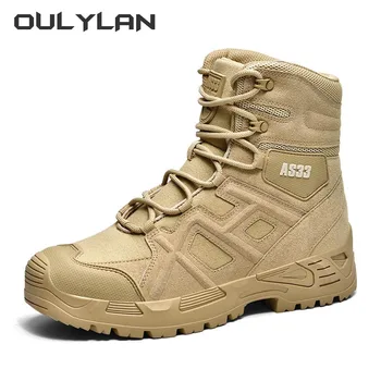 Уличные новые армейские тактические ботинки, мужские летние альпинистские военные походные ботинки, мужская походная тренировочная обувь, армейские ботильоны для пустыни
