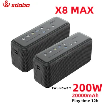 XDOBO X8 Max 100 Вт Сверхвысокой Мощности Открытый Портативный Настольный Bluetooth Динамик Мобильная Зарядка Водонепроницаемый TWS Компьютерный Сабвуфер
