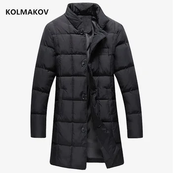 2024 Новые зимние мужские пальто мужская утепленная куртка-парка из 100% хлопка пальто термальные парки плюс размер S-5XL теплая верхняя одежда мужская