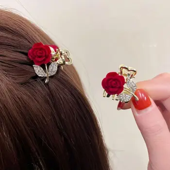 Мини-заколки для волос Fashion Rose, маленькие мини-розы, супер-фея, милые заколки для волос для женщин и девочек