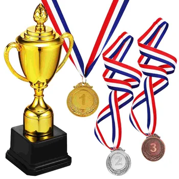 Кубок Clispeed Award Trophy, награда за первое место, Детские призы, 3 медали, Пластиковая Спортивная игра