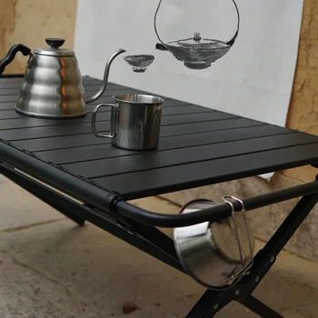 Портативный складной стол для пикника, алюминиевый складной стол для кемпинга, барбекю, пляжный легкий стол
